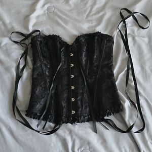 Black Corset with Lace Details
